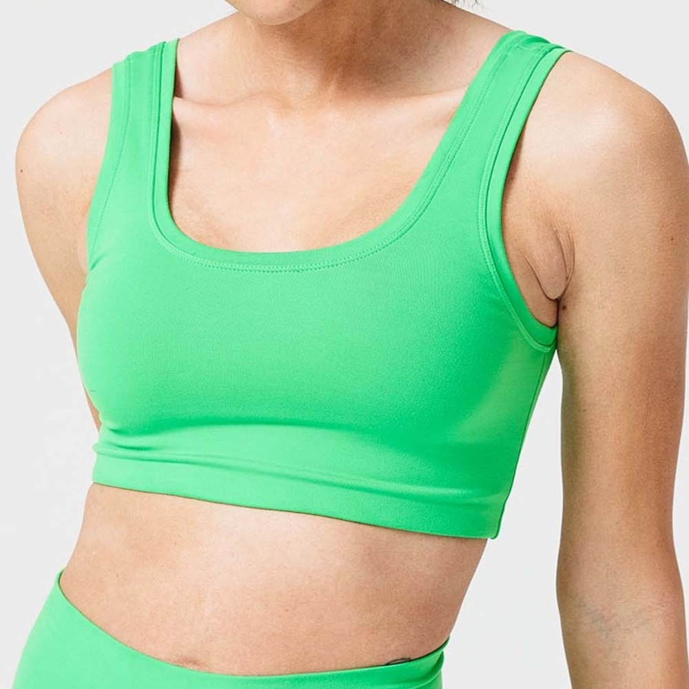 Terez Green Crop Top W/ Bra